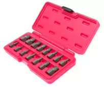 Набор экстракторов JTC 4639 (1/8"-1/2", 3-14 мм, 15 предметов в кейсе) 